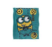 Universal Minions Bob Green Silky Touch Blanket 152x127cm in White | Size: 152x127 cm Universal White 152x127 cm