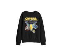 Universal Minions & Monsters Dort Earthling Badges Kids Sweatshirt, Black | Size: 12-13 Years Universal Black 12-13 Years