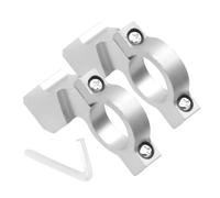 Universal Mirror Clamp, Motorcycle Rearview Bracket, 2 Pieces Aluminum Alloy with Adjustable Mount, Handlebar Accessory, Bike Part with Design, Riding Gear for Outdoor Travel