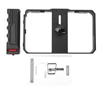 Universal Mobile Phone Handheld Cage, Phone Stabilizer Rabbit Cage for Live, Follow Stabilizer with Cold Shoe Ports and 1/4 Thread Ports, Compatible with 6.6 Inch Sma