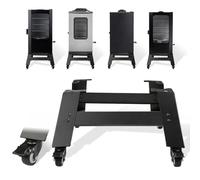 Universal Mobile Stand for Masterbuilt 30 inch & 40 inch Digital Electric Smoker, Leg Extension Kit with Wheels Compatible with 30 inch & 40 inch Masterbuilt Vertical Electric Smoker, All Steel, Black