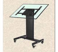 Universal Mobile TV Stand with Wheels - Adjustable Height Floor Mount for 32 to 65 Inch LCD TVs, 90° Viewing Angle, Rolling TV Cart for Easy Mobility.