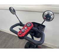 Universal Mobility Scooter Mirrors, Adjustable Clip-On Extended Side View Mirrors, Black, Compatible with All Models