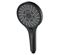 Universal Model Water Heater Showerhead Large Screen Showerhead 3-Speed Mode Portable Shower Shower Accessories Showers for Bathroom Items Knobs Full Heads Set Parts(Black Shower Head 1pcs)