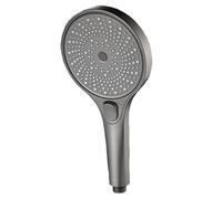 Universal Model Water Heater Showerhead Large Screen Showerhead 3-Speed Mode Portable Shower Shower Accessories Showers for Bathroom Items Knobs Full Heads Set Parts(Grey Shower Head 1pcs)