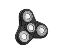 Universal Models, 3D 4D 5D 6D 7D 8D 9D Replaceable Shaver Heads, Nose Trimmer & Hair Clipper & Facial Massage Heads(4 Blades Head Black)