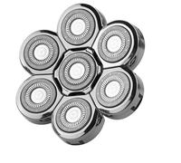 Universal Models, 3D 4D 5D 6D 7D 8D 9D Replaceable Shaver Heads, Nose Trimmer & Hair Clipper & Facial Massage Heads(7 Blades Head Sliver)