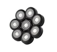 Universal Models, 3D 4D 5D 6D 7D 8D 9D Replaceable Shaver Heads, Nose Trimmer & Hair Clipper & Facial Massage Heads(8 Blades Head Black)