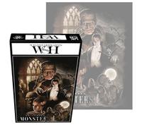 Universal Monsters 1000 Piece Jigsaw Puzzle - Classic Monsters Montage - Classic Gothic Horror Movie Jigsaw; Eco Friendly Puzzle Gift for Adults & Families