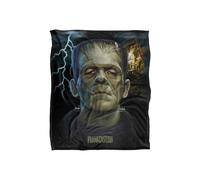 UNIVERSAL MONSTERS Blanket, 152 x 127 cm Frankenstein Head Silky Touch Super Soft Throw Blanket