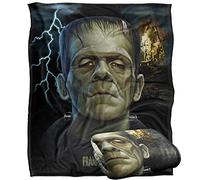 Universal Monsters Blanket, 152 x 127 cm Frankenstein Head Silky Touch Super Soft Throw Blanket