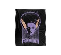 Universal Monsters Blanket, 152 x 127 cm The Bride Neon Super Soft Throw Blanket Universal Multicolor 152 x 127 cm