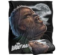 UNIVERSAL MONSTERS Blanket, 152 x 127 cm Werewolf Head Silky Touch Super Soft Throw Blanket