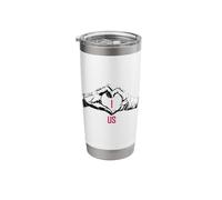 Universal Monsters Bride and Frankenstein I Heart Us Stainless Steel Insulated Tumbler