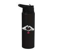 Universal Monsters Bride and Frankenstein I Heart Us Stainless Steel Insulated Water Bottle