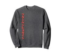 Universal Monsters Classic Anime Frankenstein Front & Back Sweatshirt, Adult Unisex, Dark Heather Grey, Small