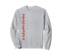 Universal Monsters Classic Anime Frankenstein Front & Back Sweatshirt, Adult Unisex, Heather Grey, Small