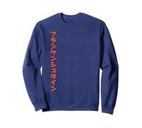 Universal Monsters Classic Anime Frankenstein Front & Back Sweatshirt, Adult Unisex, Navy Blue, X-Large