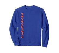 Universal Monsters Classic Anime Frankenstein Front & Back Sweatshirt, Adult Unisex, Royal Blue, X-Large
