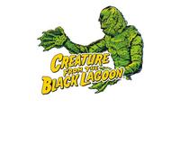 Universal Monsters Creature From The Black Lagoon Crest Women's T-Shirt - White - XL
