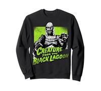 Universal Monsters Creature From The Black Lagoon Green Sweatshirt, Adult Unisex, Black, Small
