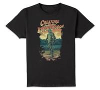 Universal Monsters Creature from The Black Lagoon Illustrated Men's T-Shirt - Black