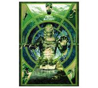 Universal Monsters Creature from the Black Lagoon Limited Edition Art Print in Green | Size: A3 Universal Monsters Green A3