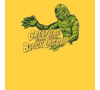 Universal Monsters Creature From The Black Lagoon Retro Crest Men's T-Shirt - Yellow - XL