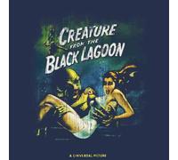 Universal Monsters Creature From The Black Lagoon Vintage Poster Men's T-Shirt - Navy - XL