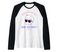Universal Monsters Cute Anime Invisible Man Now You See Me Raglan Baseball Tee
