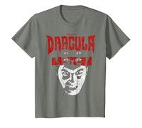 Universal Monsters Distressed Dracula Portrait Logo T-Shirt, Youth, Olive Heather, 3T