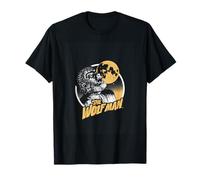 Universal Monsters Distressed Wolfman Circle Portrait Logo T-Shirt