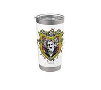 Universal Monsters Dracula Christmas Lights Crest Stainless Steel Insulated Tumbler