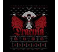 Universal Monsters Dracula Christmas Men's T-Shirt - Black - 3XL