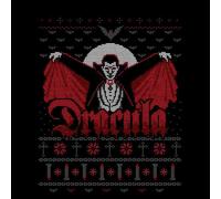 Universal Monsters Dracula Christmas Men's T-Shirt - Black - S