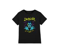 Universal Monsters Dracula Fang Out Kids T-Shirt, Black | Size: 7-8 Years Universal Black 7-8 Years