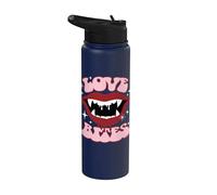 Universal Monsters Dracula Love Bites Retro Goth Stainless Steel Insulated Water Bottle