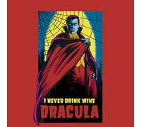 Universal Monsters Dracula Retro Men's T-Shirt - Red - XL