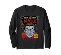 Universal Monsters Dracula Vintage Halloween Mask Long Sleeve T-Shirt