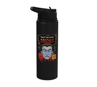 Universal Monsters Dracula Vintage Halloween Mask Stainless Steel Insulated Water Bottle