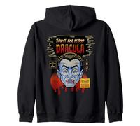 Universal Monsters Dracula Vintage Halloween Mask Zip Hoodie