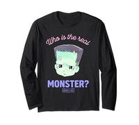 Universal Monsters Frankenstein Anime Who’s The Real Monster Long Sleeve T-Shirt