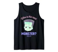 Universal Monsters Frankenstein Anime Who’s The Real Monster Tank Top