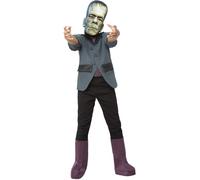 Smiffys Universal Monsters Frankenstein Costume, Childrens Jacket, Boot Covers & EVA Mask, Official License Outfit with Elastic Strap Mask & Boot Covers, Perfect for Halloween and Themed Parties