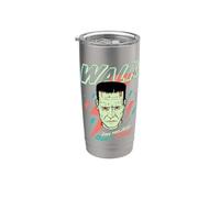 Universal Monsters Frankenstein Don’t Care Retro Goth Stainless Steel Insulated Tumbler