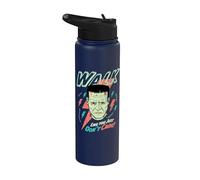Universal Monsters Frankenstein Don’t Care Retro Goth Stainless Steel Insulated Water Bottle