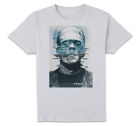 Universal Monsters Frankenstein Glitch Men's T-Shirt - White | Size: 5XL Universal Monsters White 5XL