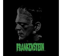 Universal Monsters Frankenstein Greyscale Men's T-Shirt - Black - L