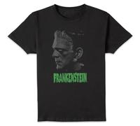 Universal Monsters Frankenstein Greyscale Men's T-Shirt - Black | Size: Large Universal Monsters Black L