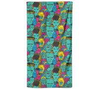 Universal Monsters Frankenstein Mixed Pattern Beach Towel Universal Monsters Multicolor
